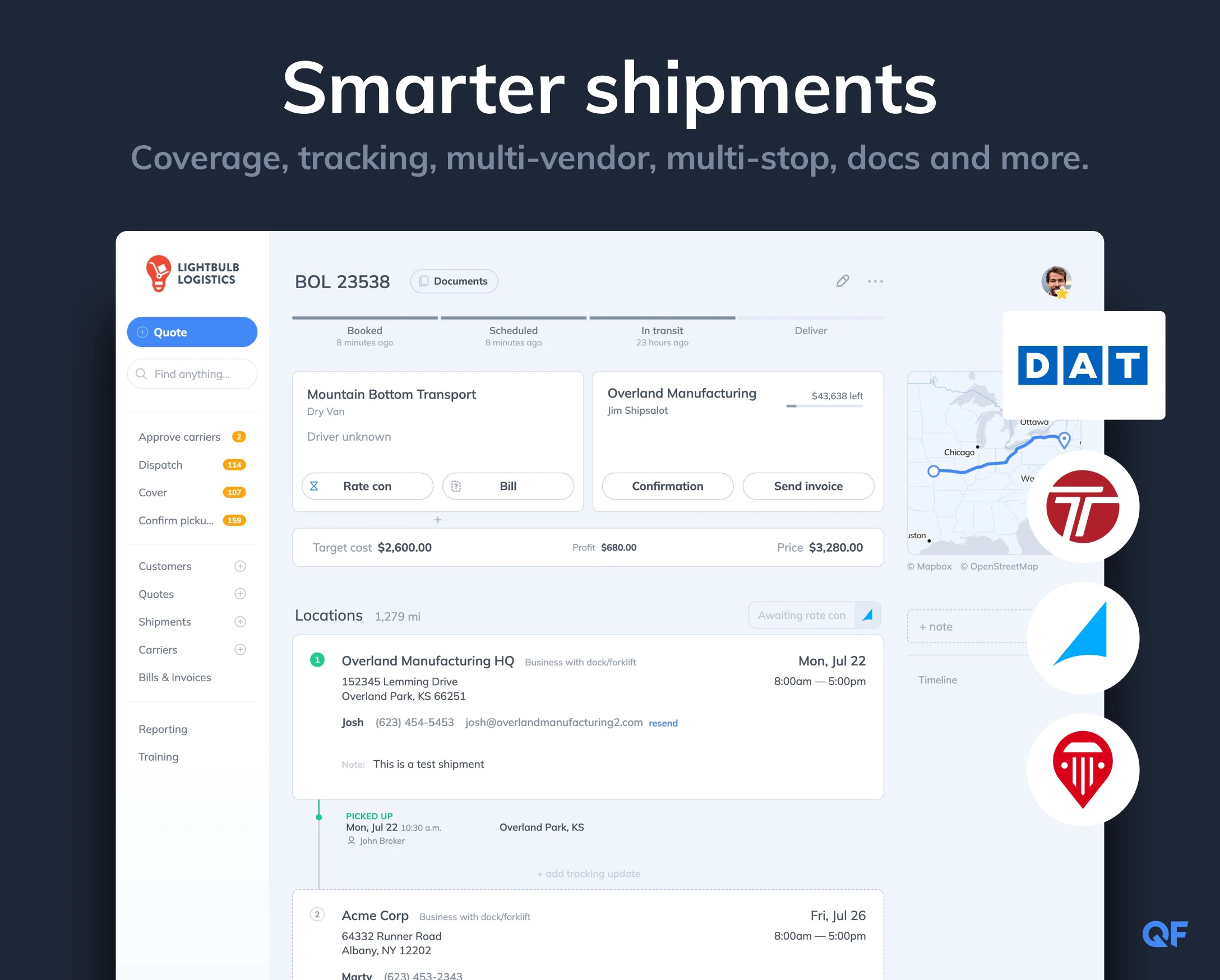 screenshot of Quote Factory